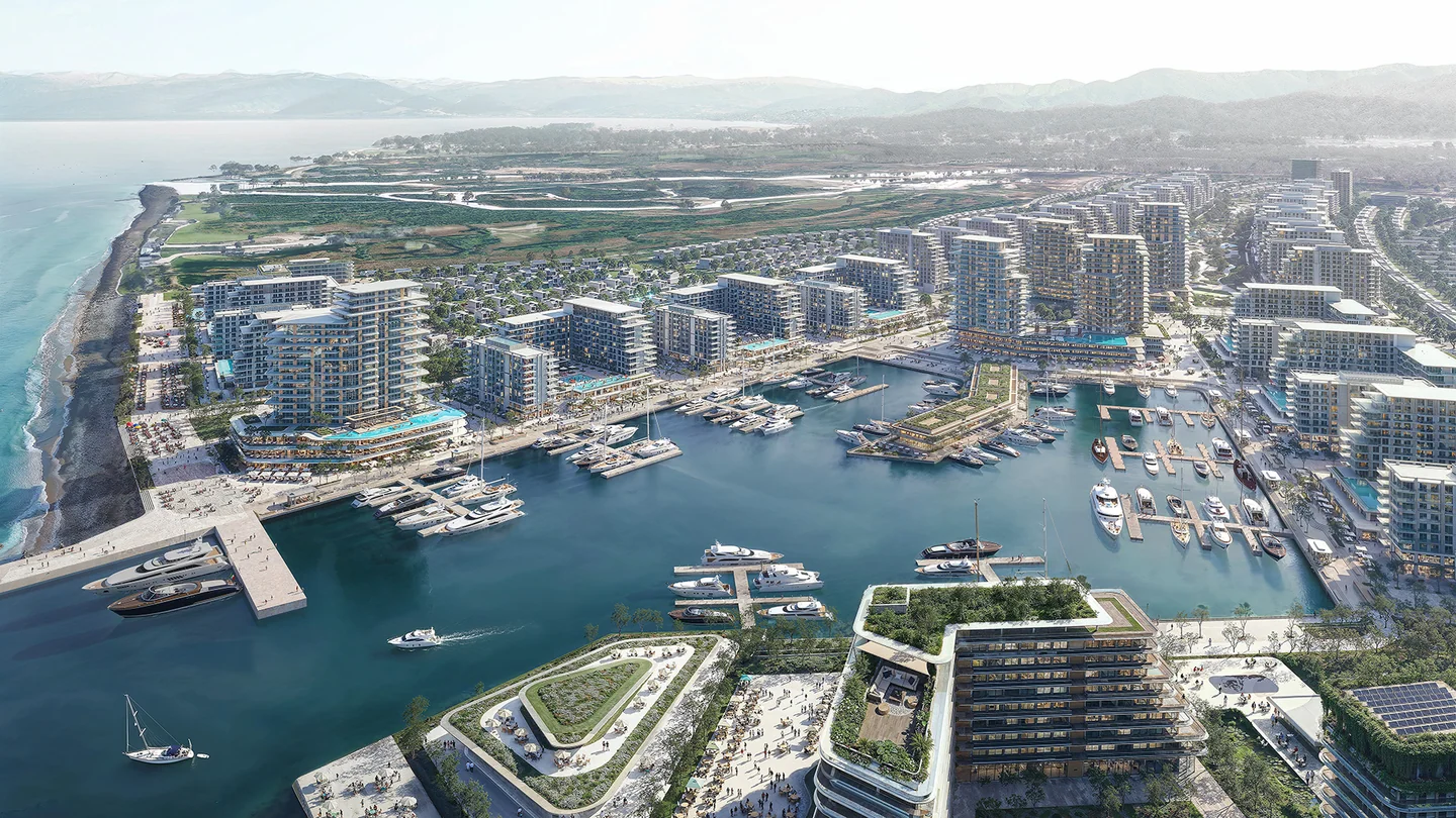 Official developer visualisation of the proposed Batumi marina, yacht harbour and Black Sea coast