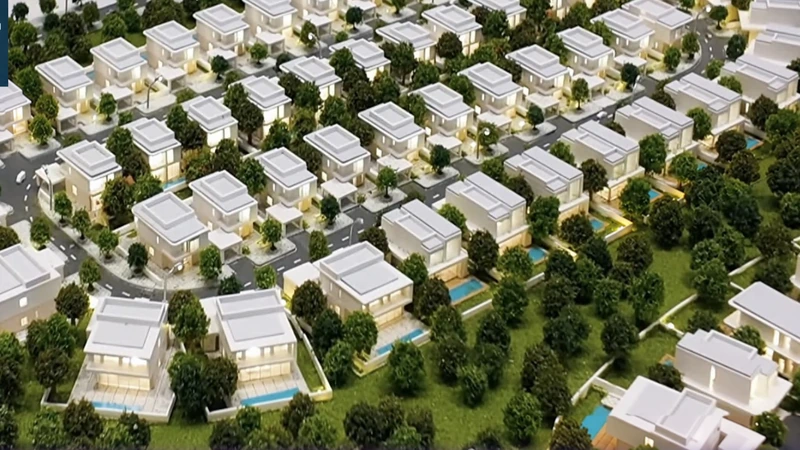 The villa streets
